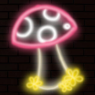 Neon Mushroom Logo